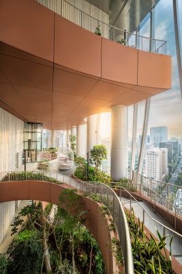 CapitaSpring Singapore skyscraper green oasis