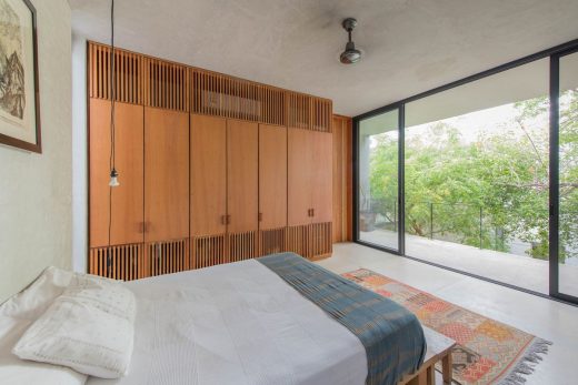 Mexican house bedroom interior design wardrobe
