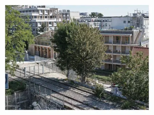 Railway Farm in Paris landscape tree