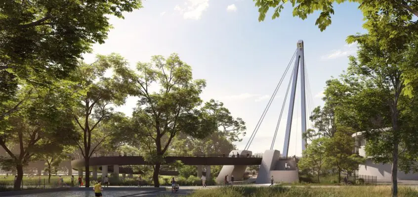 Rapas Pedestrian Bridge, Toulouse