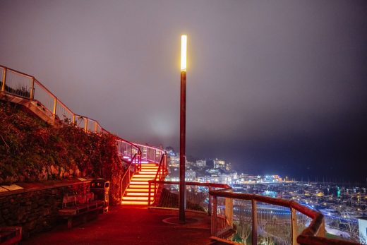 Royal Terrace Gardens Torquay, Devon lighting design