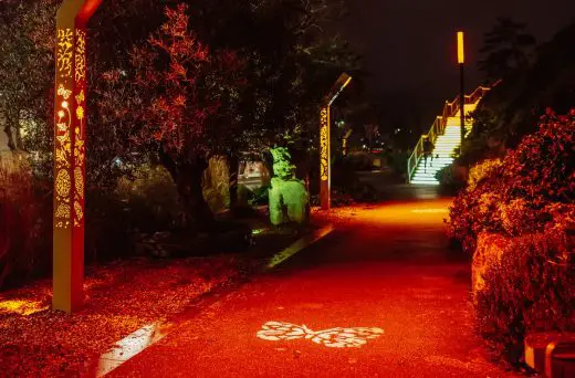 Royal Terrace Gardens Torquay, Devon lighting design