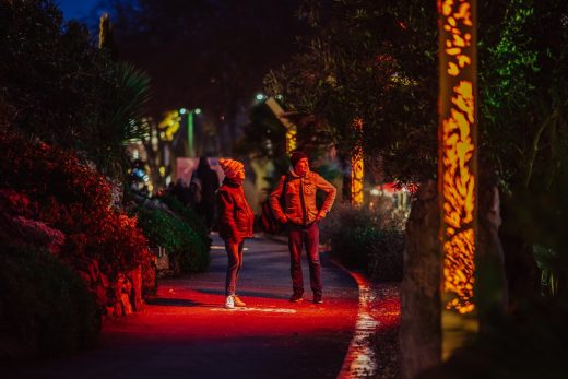 Royal Terrace Gardens Torquay, Devon lighting design