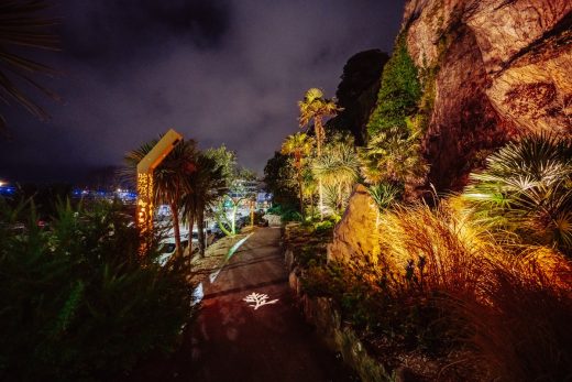 Royal Terrace Gardens Torquay, Devon lighting design