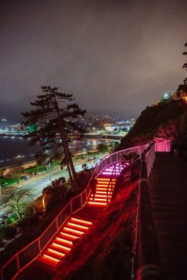 Royal Terrace Gardens Torquay, Devon lighting design