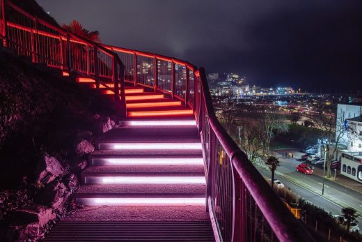 Royal Terrace Gardens Torquay, Devon lighting design