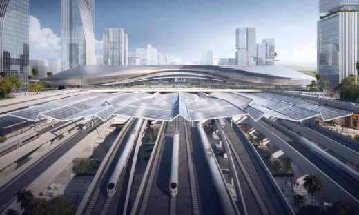 Zhanjiang Central Station Hub design by Aedas in China
