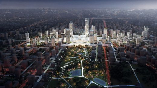 Zhanjiang Central Station Hub building proposal by Aedas