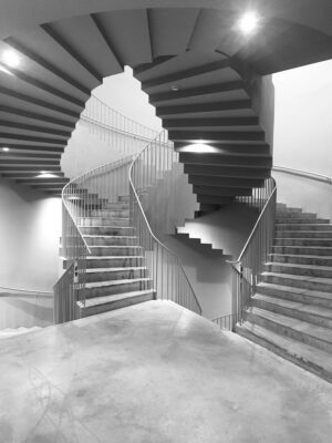 Architecture Faculty in Tournai stair by Aires Mateus in Belgium