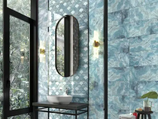Bathroom stylish tiles interior design