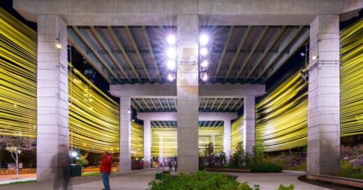 The Bentway Artwork Phase 1 site during Nuit Blanche