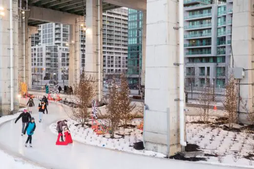 Skaters on The Bentway Skate Trail, 2018