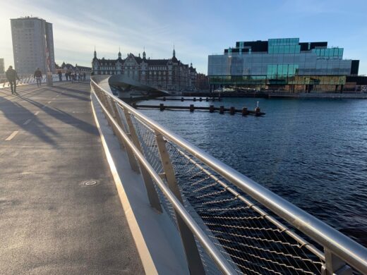 Bridge across Islands Brygge with blox