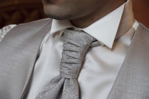 Necktie matching tie with shirt and suit