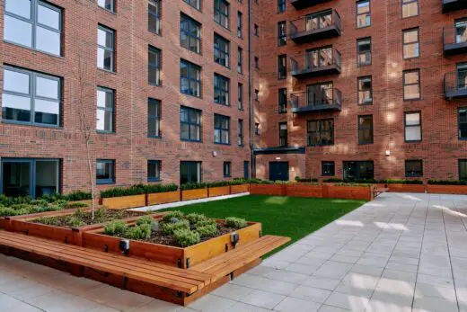 Pin Yard Leeds apartments courtyard