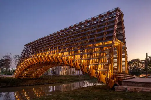 Timber Bridge Gulou Waterfront Guangdong China