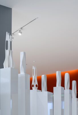 Zaha Hadid Architects exhibition China skyscraper models
