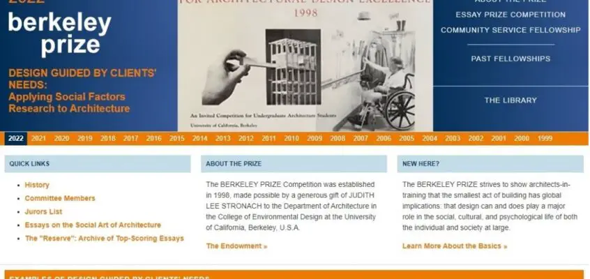2022 Berkeley Undergraduate Prize: Architectural Design