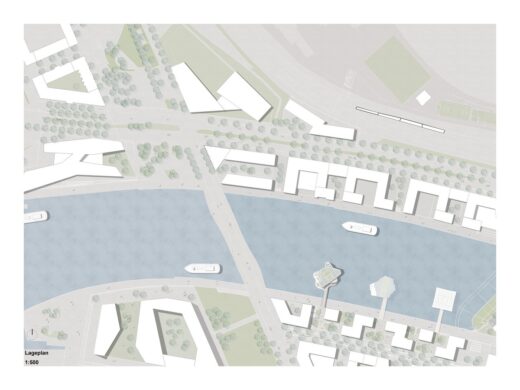 HafenCity residential tower building, Hamburg site plan