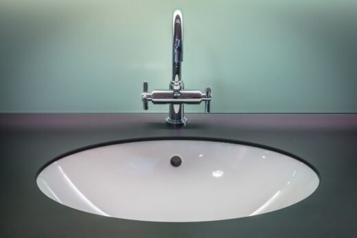 How to remove scratches from black composite sink