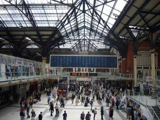 Liverpool Street Station London concourse atrium