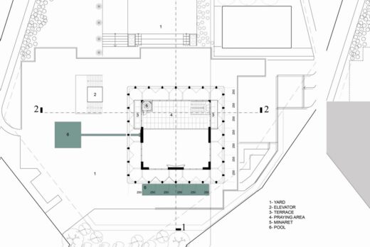 Mardin Mosque Building first floor plan