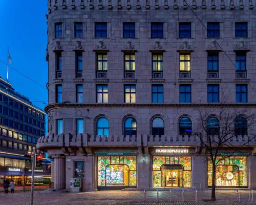 Ruohonjuuri Helsinki city center shop design