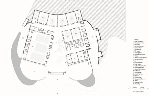 Heilongjiang Province building ground floor plan