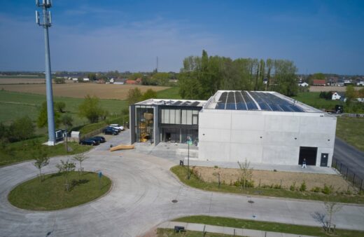 Belgian ice making factory Waregem, West Flanders