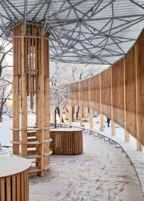 Park Skver Entuziastov, Siberia architectural design