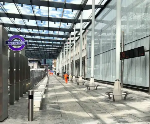 Paddington Elizabeth Line Station London building desgn