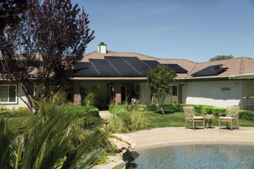 Solar rebates in QLD - Black Solar Panels On Brown Roof