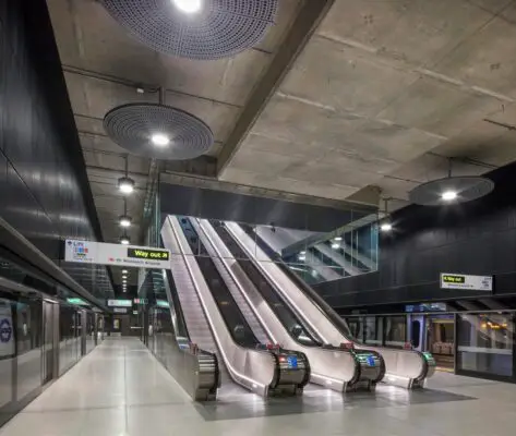 Woolwich Elizabeth Line stations by Weston Williamson + Partners