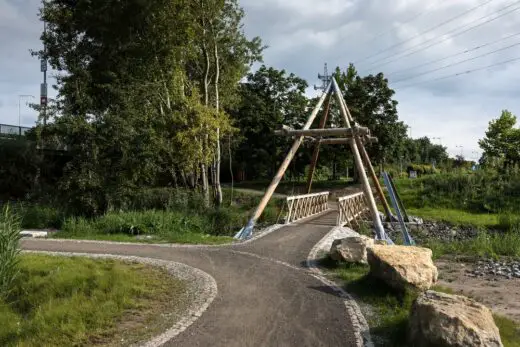 Hoist Pedestrian and Cyclist Bridge in Mladá Boleslav