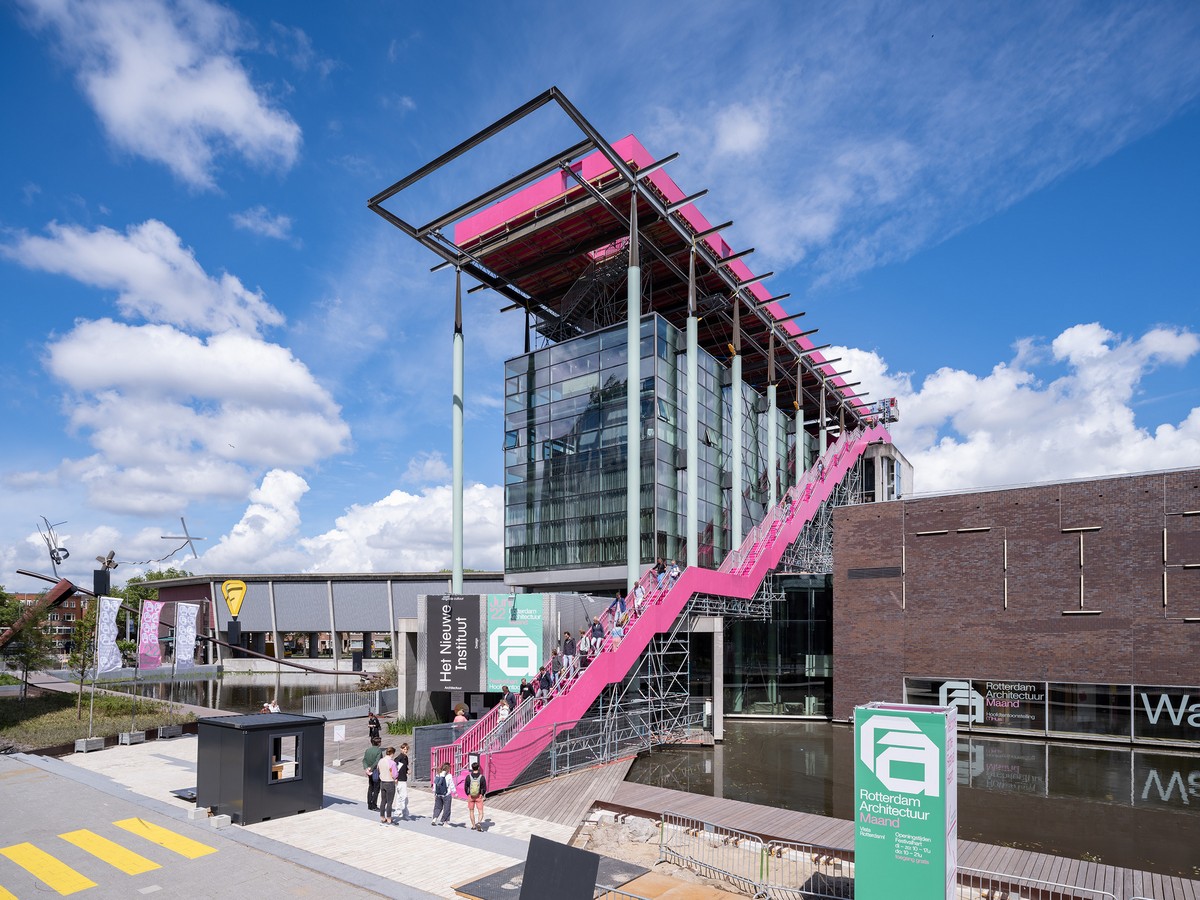 The Podium on Het Nieuwe Instituut roof, Rotterdam