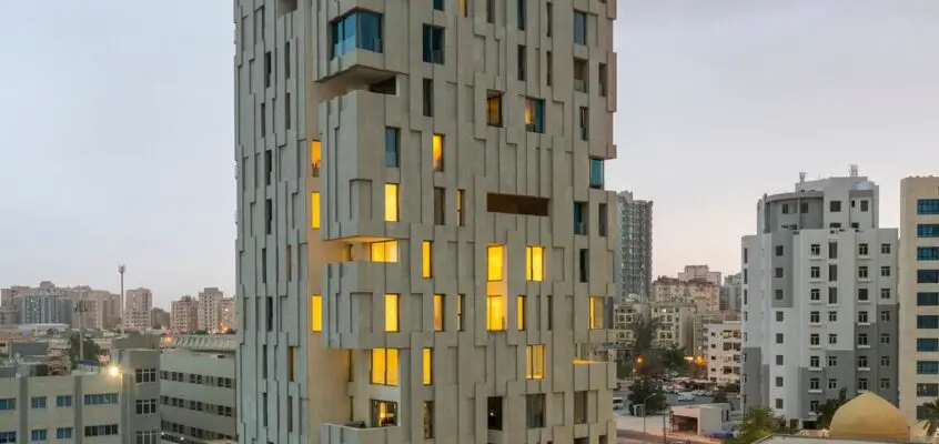 Wafra Wind Tower by AGi architects in Salmiya
