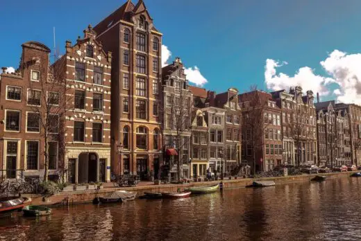 Amsterdam Netherlands canal buildings - online gambling without registration