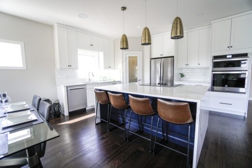 British kitchen extension interior