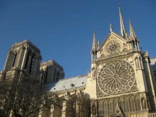 Notre Dame Cathedral Paris building facade