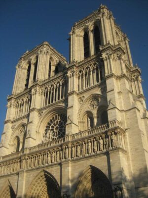 Notre Dame Cathedral Paris building facade