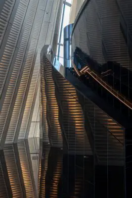 NBK Tower Kuwait headquarters building interior