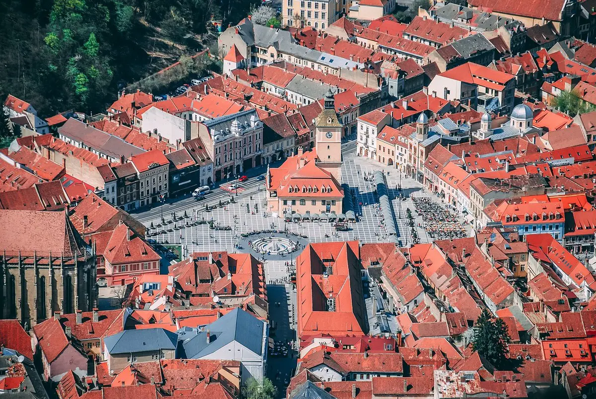 Romanian architect - buildings in town centre