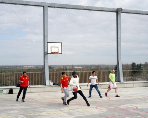 University Paris-Saclay campus hub basketball game