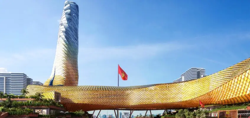 Dragon Tower Hanoi Vietnam Building