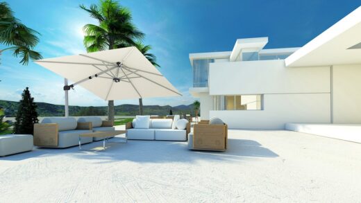 Outdoor parasols canopy shades