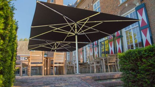 Outdoor parasols terrace shade design