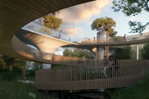 Pedestrian Green Bridge Kazakhstan