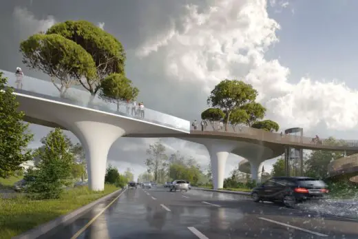 Pedestrian Green Bridge Kazakhstan