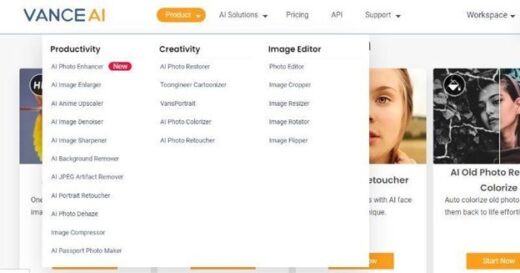 VanceAI review: efficient graphic designing productivity series