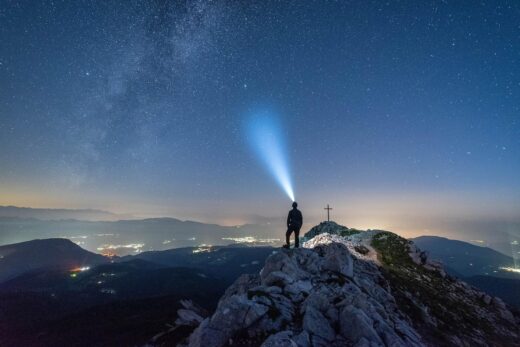 Arkfeld EDC flashlight with green laser guide